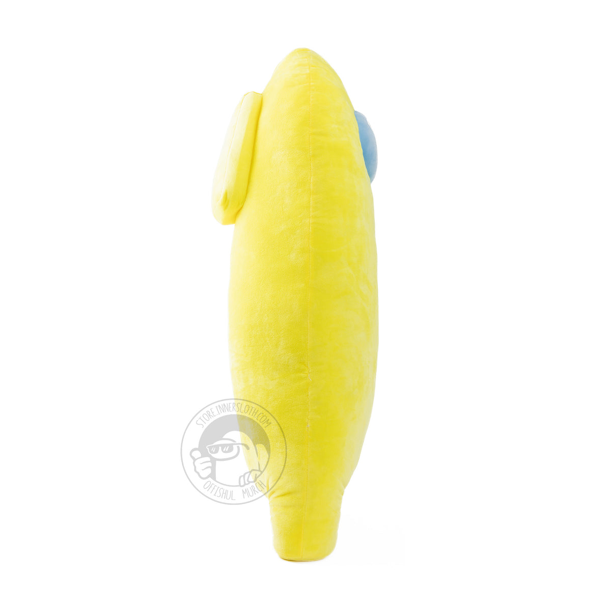 A right facing, side-view, photo of the Yellow Longbean on a white background