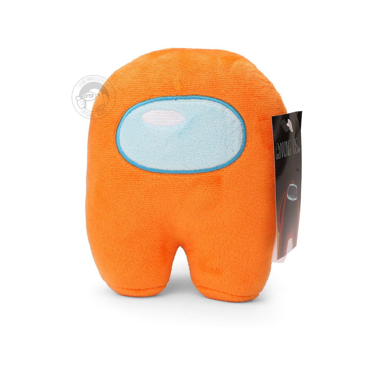 A front view product photo of the orange Among Us: Crewmate Plush by Frisk Wolfie standing. 