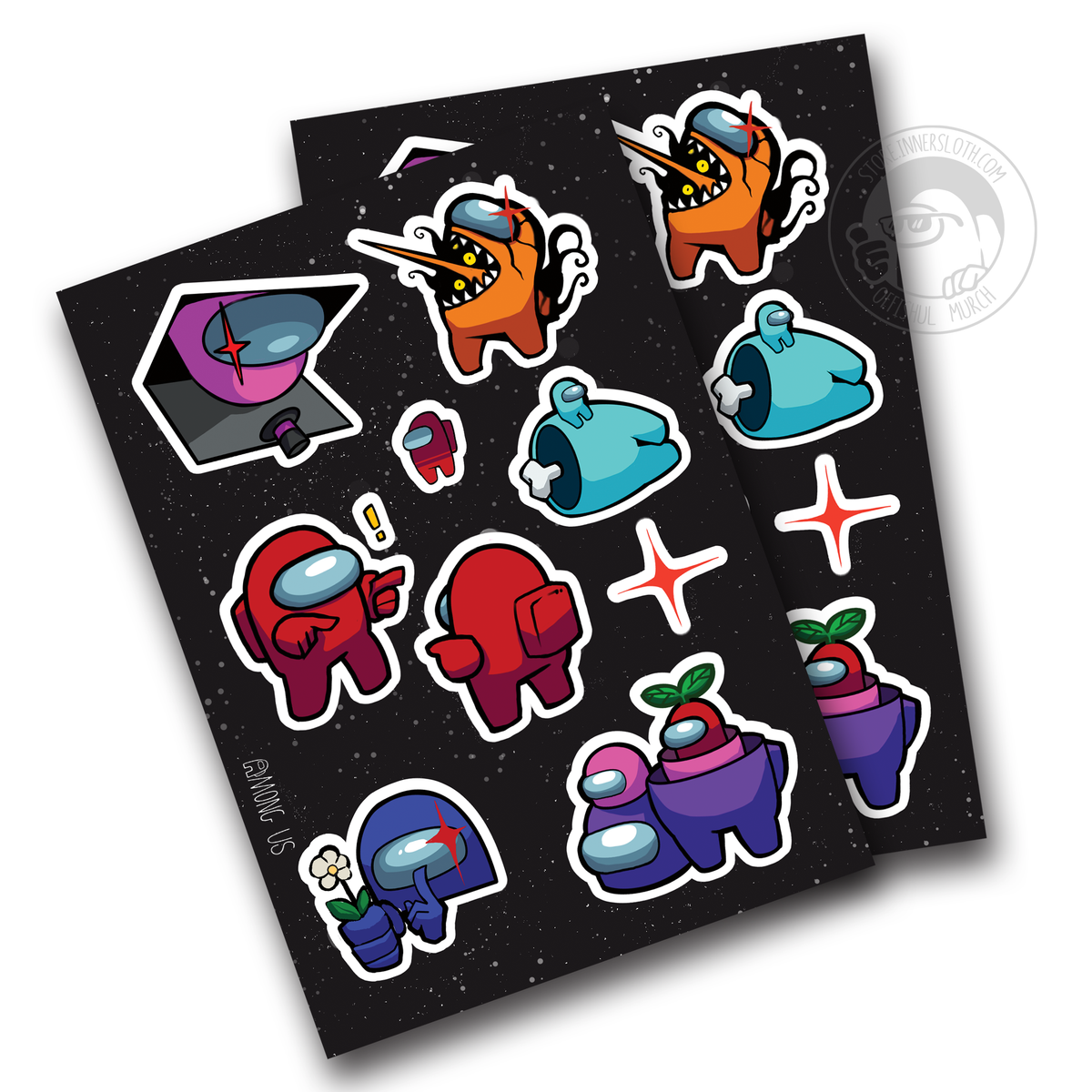 Among Us: Impostor Syndrome Sticker Sheet by Lokii