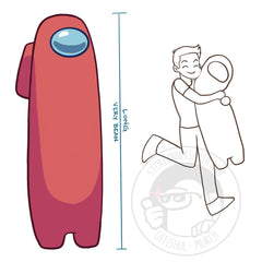 Among Us Long Crewmate Body Pillow Innersloth Store