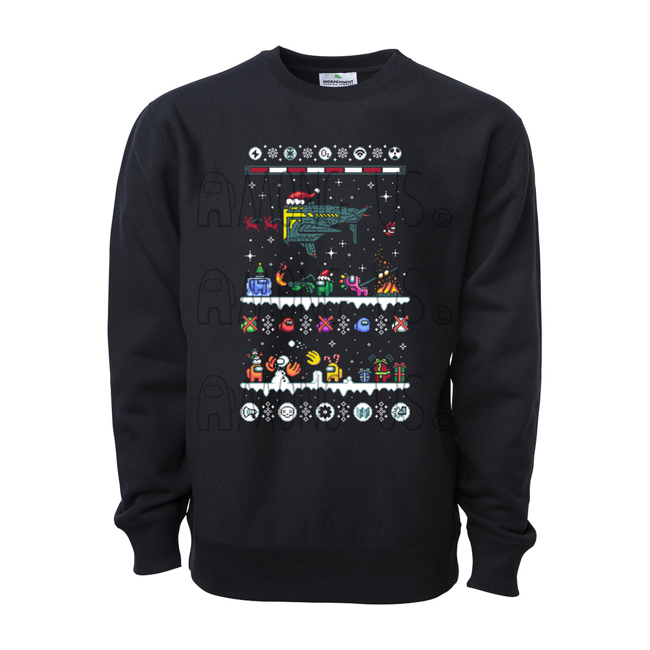 Among Us Northern Hemisphere Holidays Sweatshirt Innersloth Store