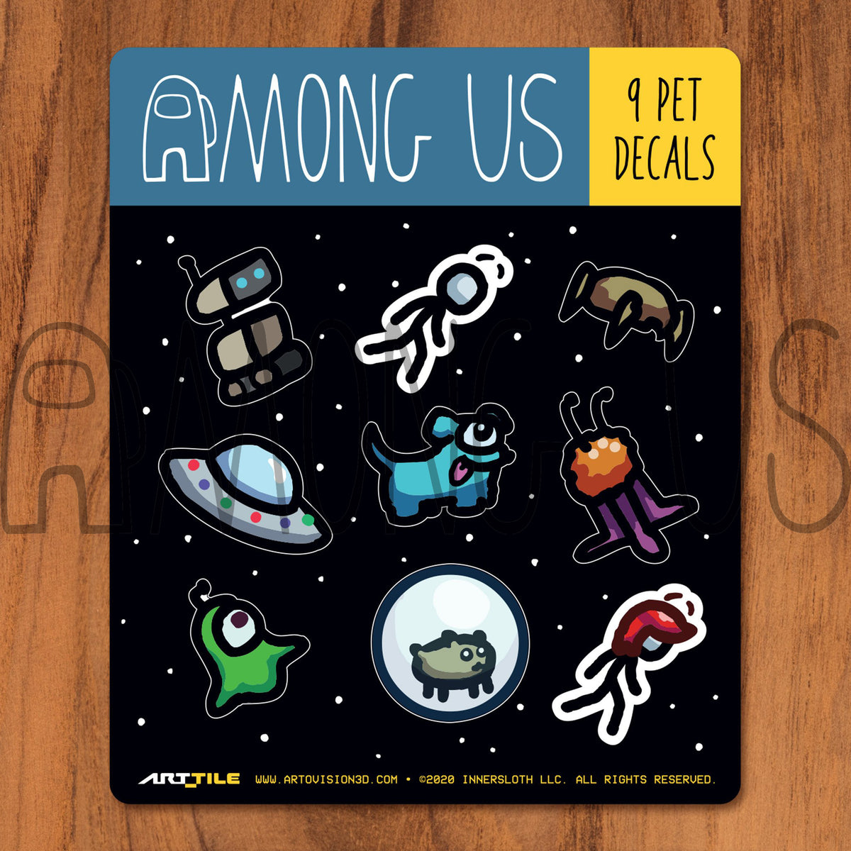 Among Us: Crewmate Art Tile Decals by Artovision3D