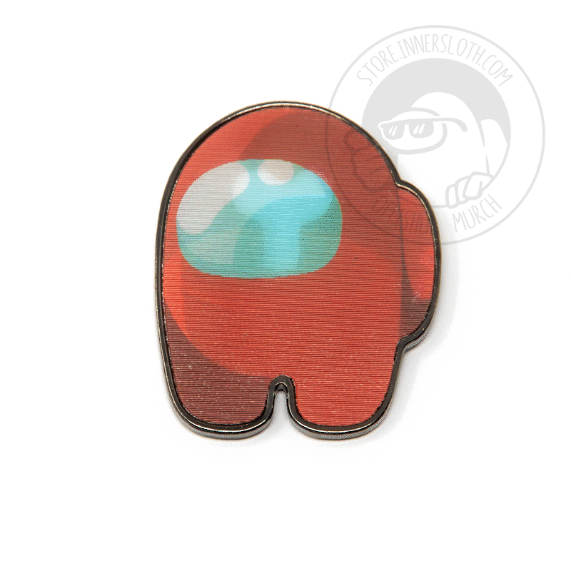 Among Us: Lenticular Crewmate Pin - Red by Noble Demons - Innersloth Store